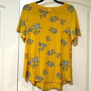 Mustard Luxe T-shirt, L